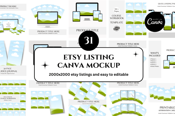 31 Etsy Canva Mockup: Elevate Your Digital Shop Listings