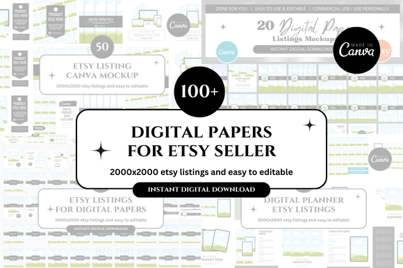 Elevate Your Brand with 100+ Etsy Mockups Templates Bundle