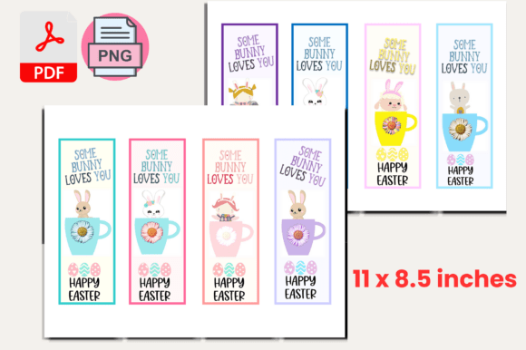 Happy Easter Bookmark Set Ready to Print: Design for Impact