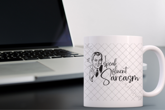 I Speak Fluent Sarcasm, Dad, Retro, SVG: Design with Personality