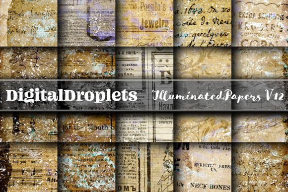 Illuminated Papers Vol. 12: Vintage Texture for Modern Design